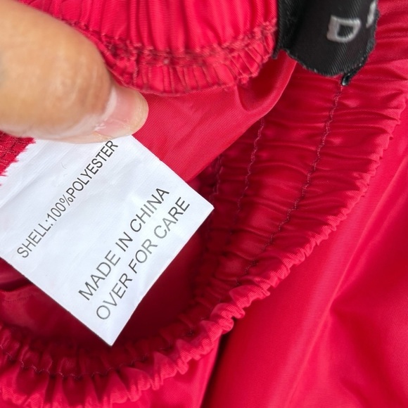 Men’s VTG Decibel Red Cargo Zippered Nylon Parachute Pants Street Wear M EUC - Picture 15 of 16